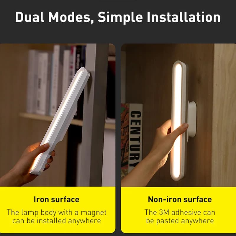 Bas192.- Lampe de bureau LED magnétique, lampe de table aste, gradation continue, armoire, veilleuse