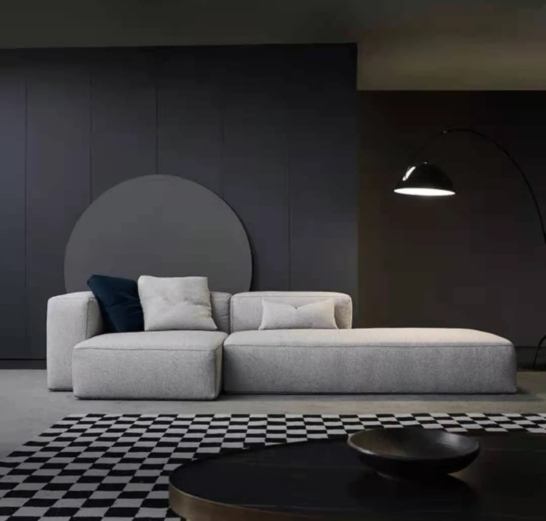 Canapé en tissu moderne maison salon grand appartement nordique moderne simple grand salon haut de g