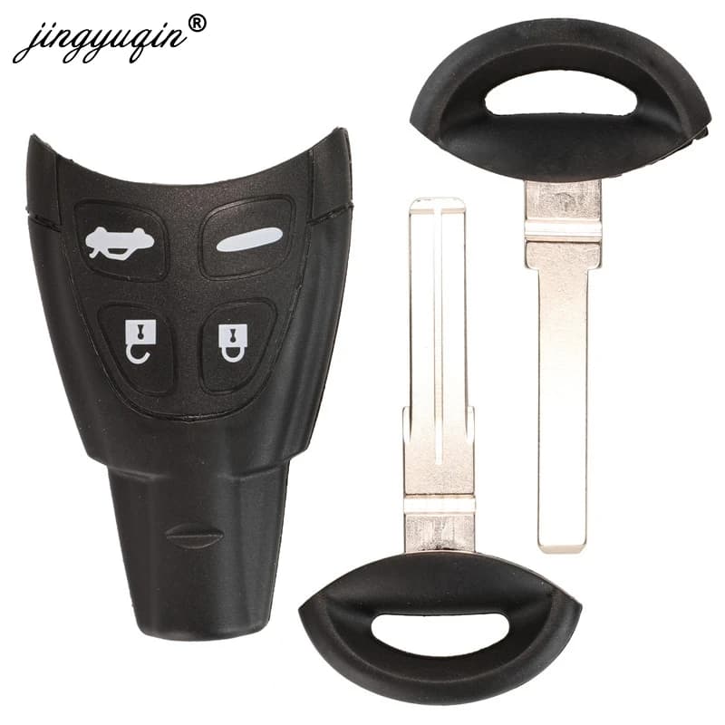 Jingyuqin 434Mhz ID46 4 boutons voiture porte-clés pour SAAB 93 95 9-3 9-5 WF remplacement clé à dis