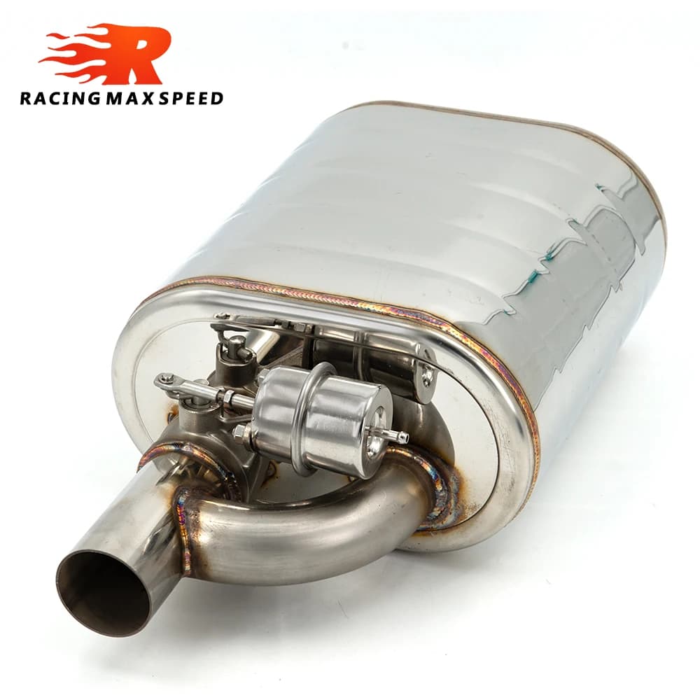 Silencieux d'échappement électrique en acier inoxydable, 51 63 76 MM, avec Valve à vide, découpe, en