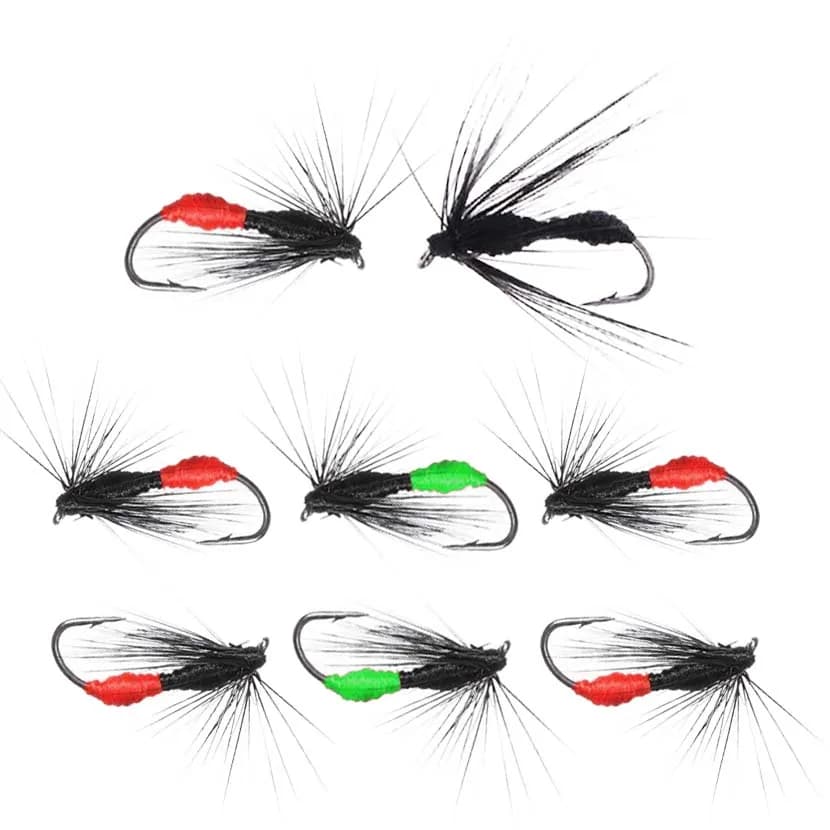 Leurre de pêche à la mouche sur glace, 5 pièces, tête de perle en laiton, paon Herl Buzzer, leurre J
