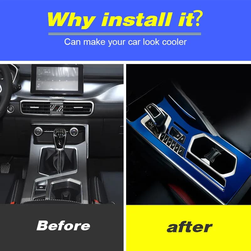 Couvercle de panneau de changement de vitesse pour Geely Coolray BelGee X50, garniture de panneau de