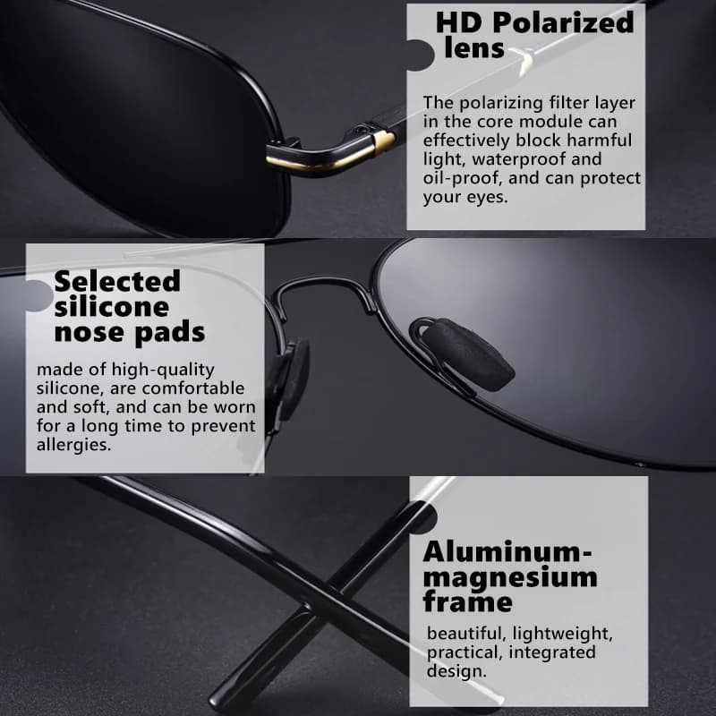 LIvissed MO-Lunettes de soleil photochromiques pour hommes et femmes, qualité supérieure, aviation, 