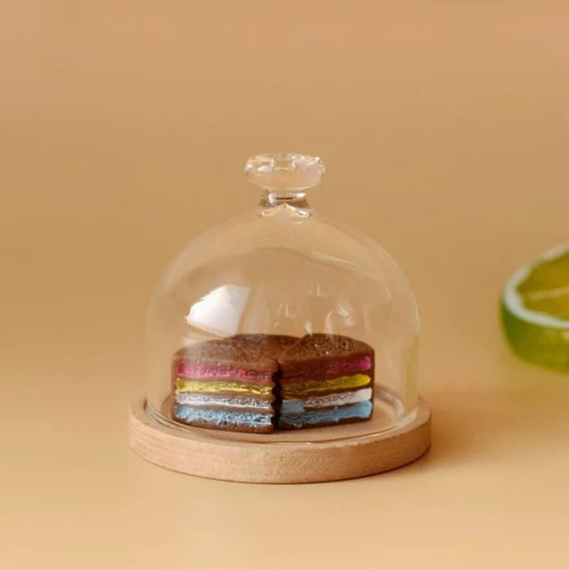 Maison de poupée 1:12 bocal à bonbons Miniature verre à Dessert plateau à fruits, décor de maison de
