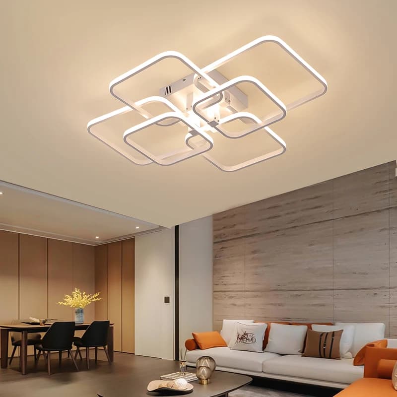 Télécommande + APP gradation plafond moderne à LEDs lumières lampe pour salon chambre AC110-220V Led