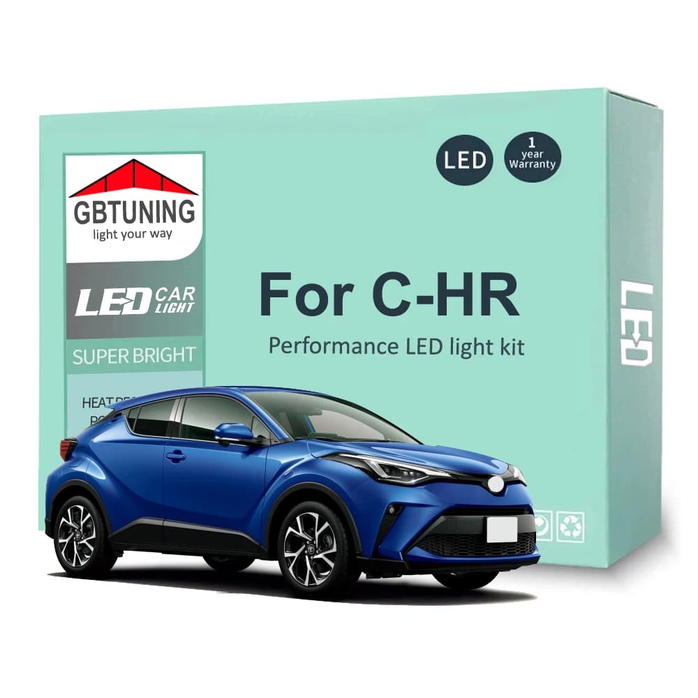 Kit d'ampoules intérieures LED Canbus, 11 pièces, pour Toyota CHR C-HR 2016 2017 2018 2019 2020 2021