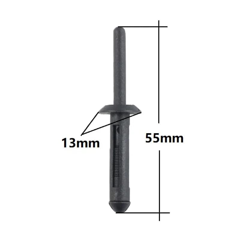 Rivets aveugles d'expansion en plastique pour arc de roue de voiture, 50 pièces, Clip de pare-chocs,