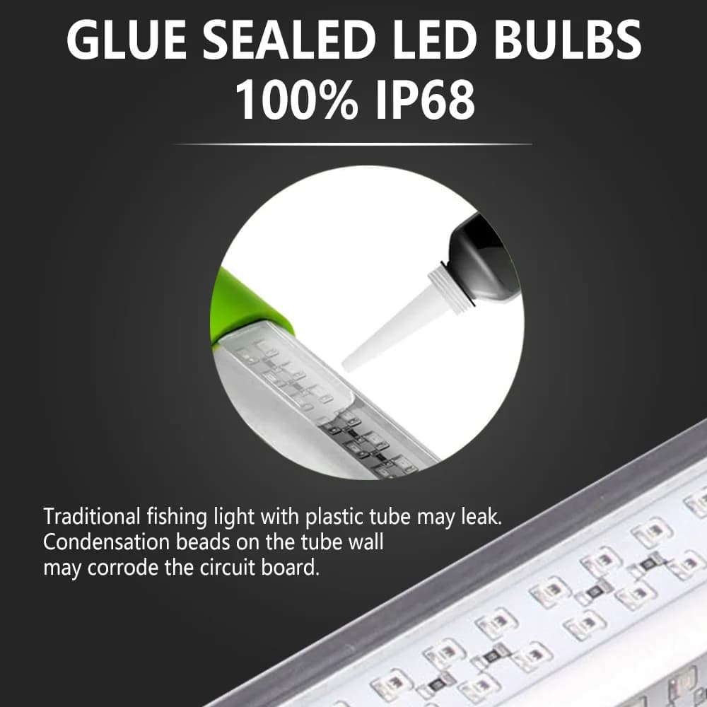 Lampe de pêche sous-marine SubSN, lumière LED haute puissance, aluminium, vert, blanc, bleu, jaune, 