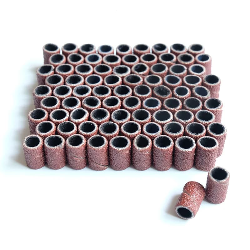 100/50/25 pièces bandes d'anneau de ponçage des ongles manucure électrique forets à ongles 80/120/18