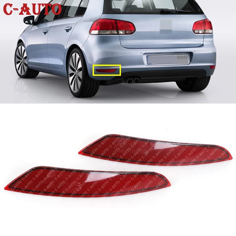 Lampes de réflecteur de pare-chocs arrière de voiture, Volkswagen Golf 6, 2009, 2010, 2011, 2012, 20
