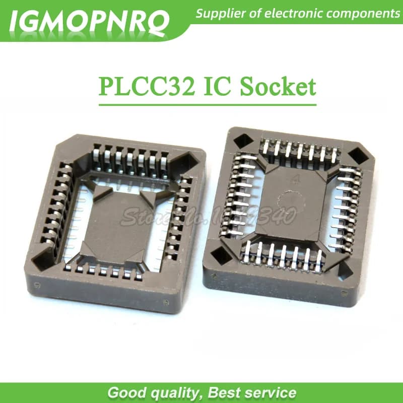 10 pièces PLCC32-SMD prise IC, adaptateur de prise PLCC32, convertisseur PLCC PLCC-32 32 broches