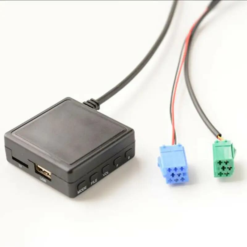 Adaptateur audio Bluetooth pour autoradio, câble AUX, microphone mains libres, fonction d'entrée aud