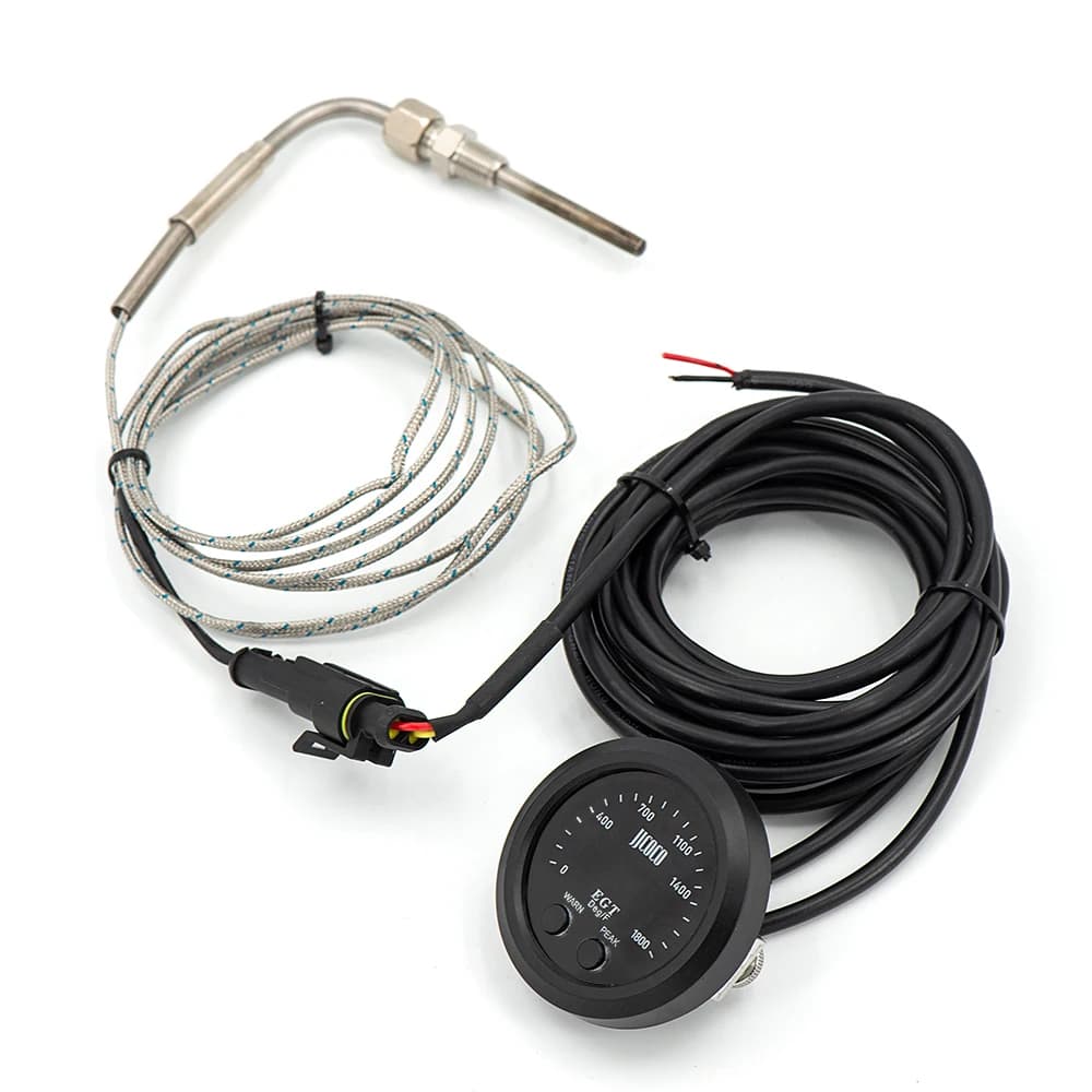 Compteur numérique de température des gaz d'échappement, 52mm/2 pouces, 0-1800F, avec capteur, jauge