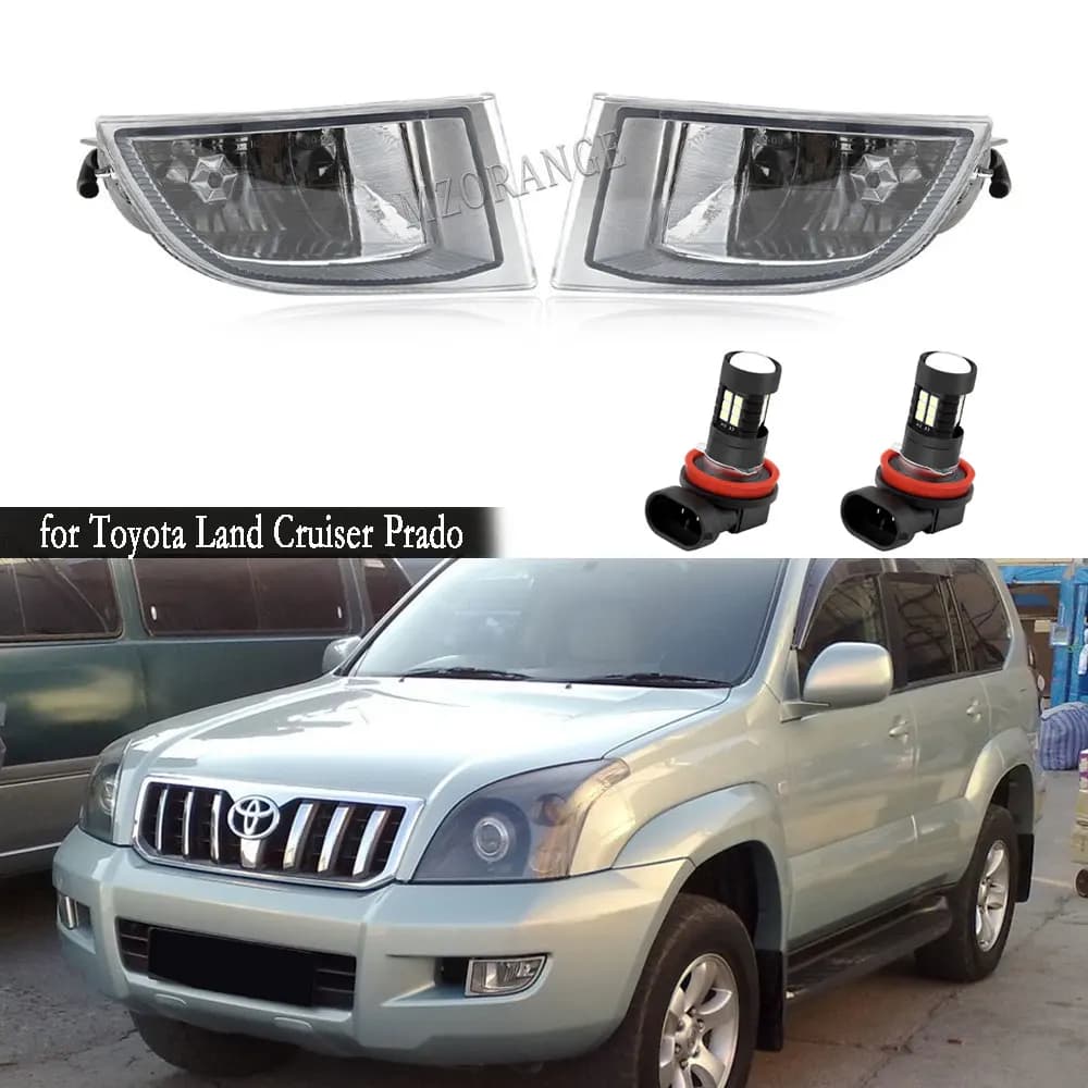 Feux antibrouillard Led antibrouillard pour Toyota Land Cruiser Prado 120 2002-2009 phare antibrouil