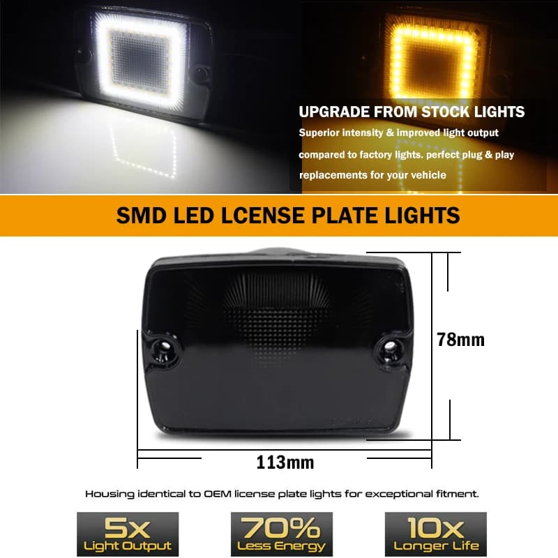 IJDM marqueur latéral clignotant et pare-chocs avant lumière DRL pour Jeep Wrangler YJ feux de jour 