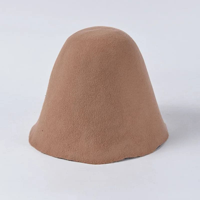 Femmes Cloche seau feutre chapeau grande laine feutre cône capuche chapeau corps pour chapellerie ch
