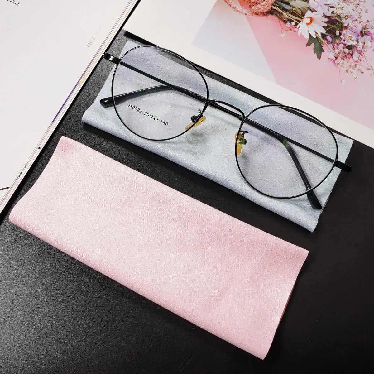 Chiffon de nettoyage de lunettes en microfibre, 5 pièces, adaptable pour écrans, lentilles en Nylon 