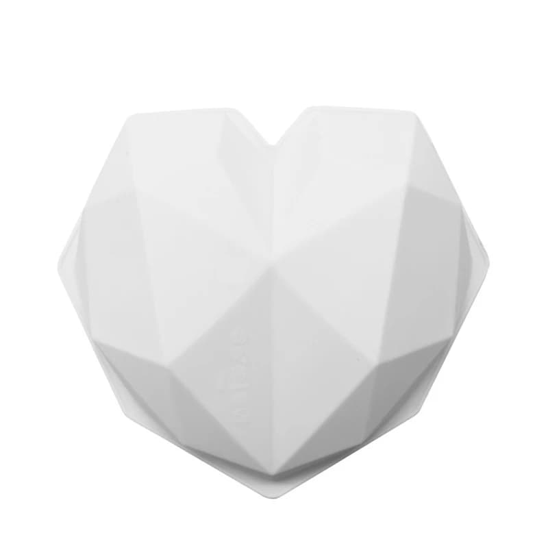 Grand diamant coeur Silicone moule grand amour coeur gâteau Fondant bricolage moule gâteaux Mousse c