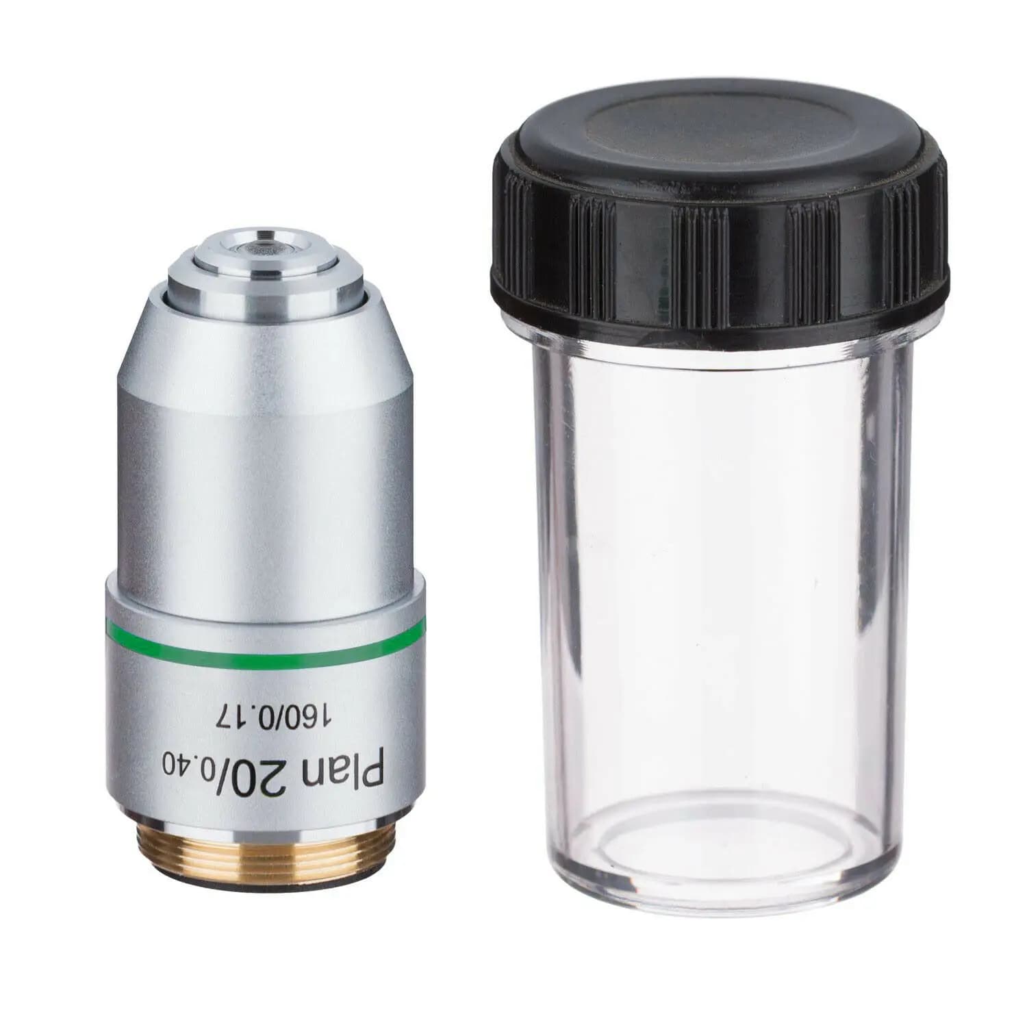 Objectif de Microscope PLAN DIN 4X 10X 20X 40X 60X 100X, filetage RMS
