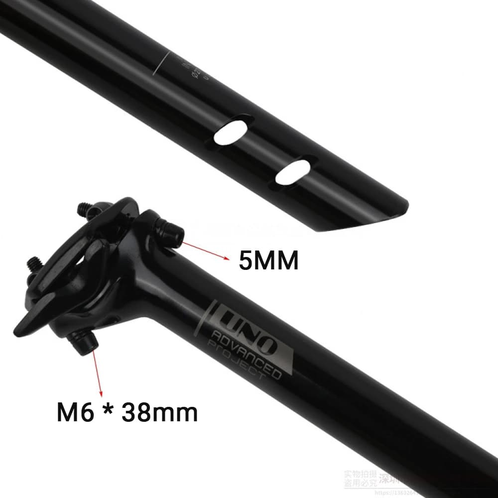 UNO SP-719 – tige de selle de vélo de route en alliage d'aluminium, Tube de siège de vtt, dimensions