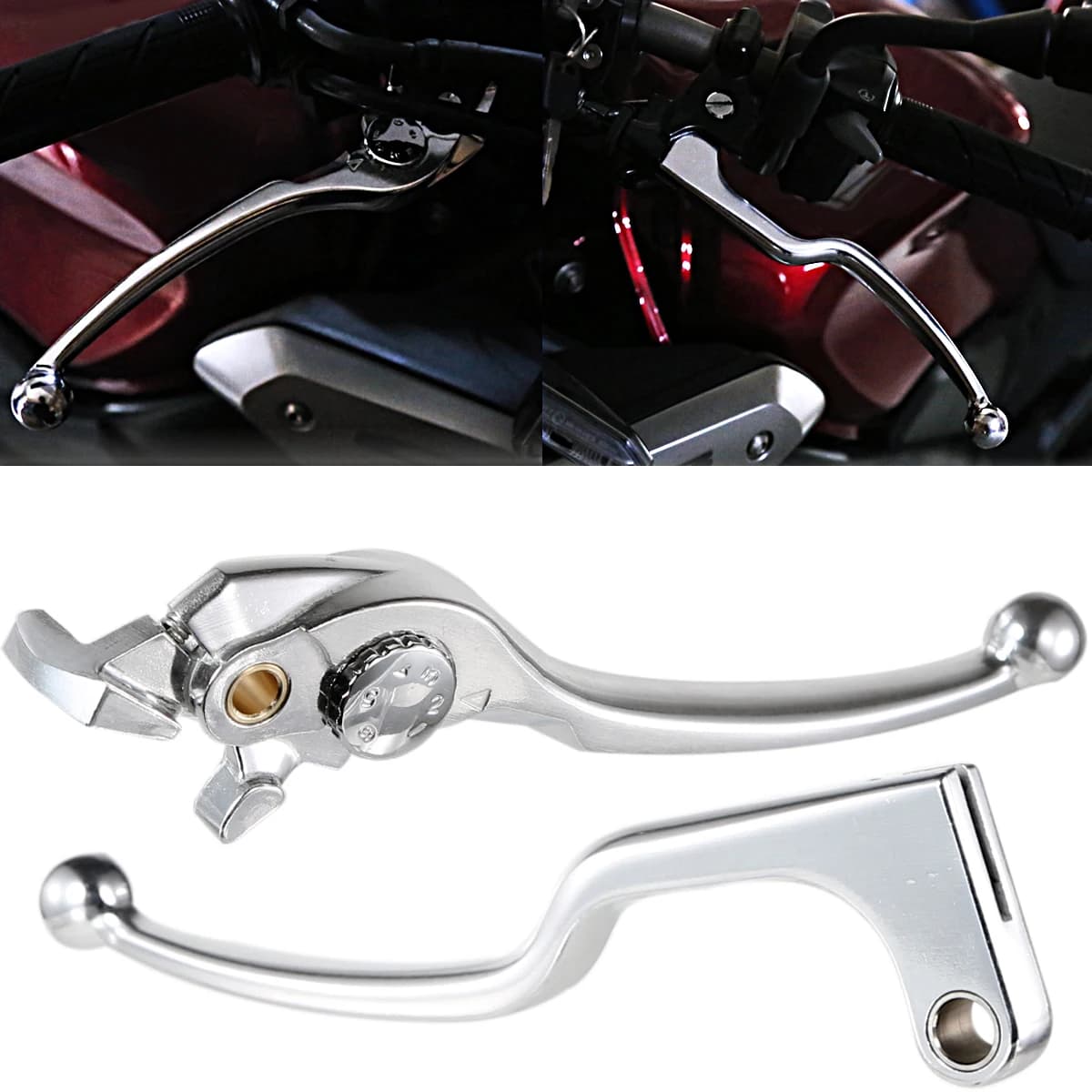 Leviers de frein et d'embrayage avant polis pour moto, pour Honda CBR 650 CB 650R 650F 2014 – 2023