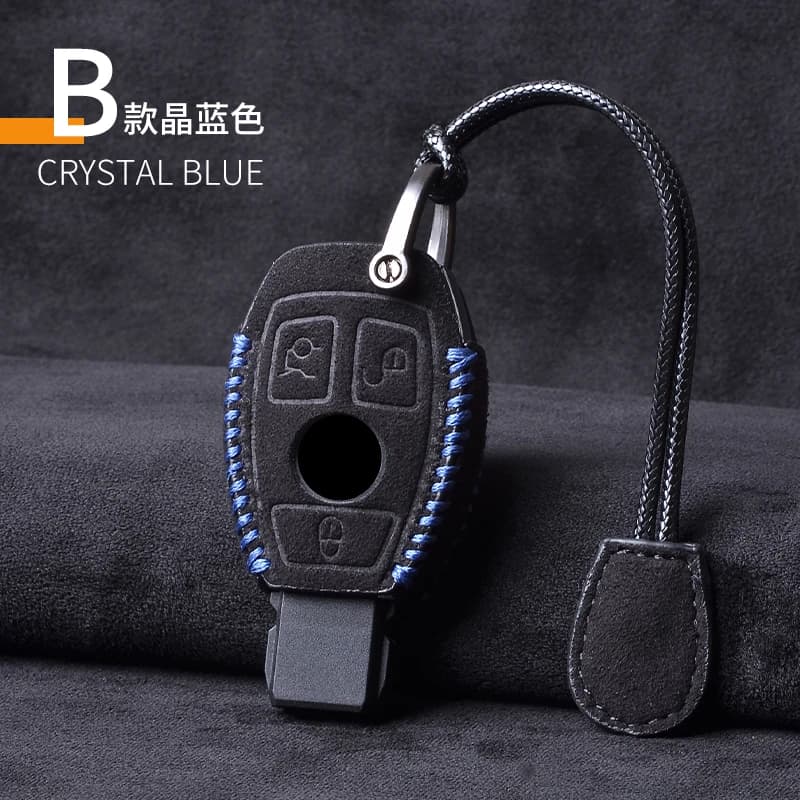Housse de clé de voiture en cuir, étui porte-clés pour Mercedes Benz CLS CLA GL R SLK AMG A B C S cl