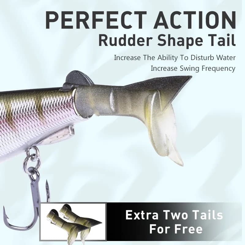 KINGDOM leurres méné multi-articulés 120mm 17.5g Surface flottante appâts durs méné Swimbait truite 
