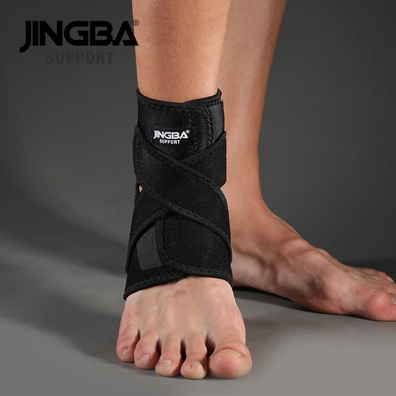 JINGBA SUPPORT 1 pièces attelle de cheville à Compression réglable Support de protection sport prote