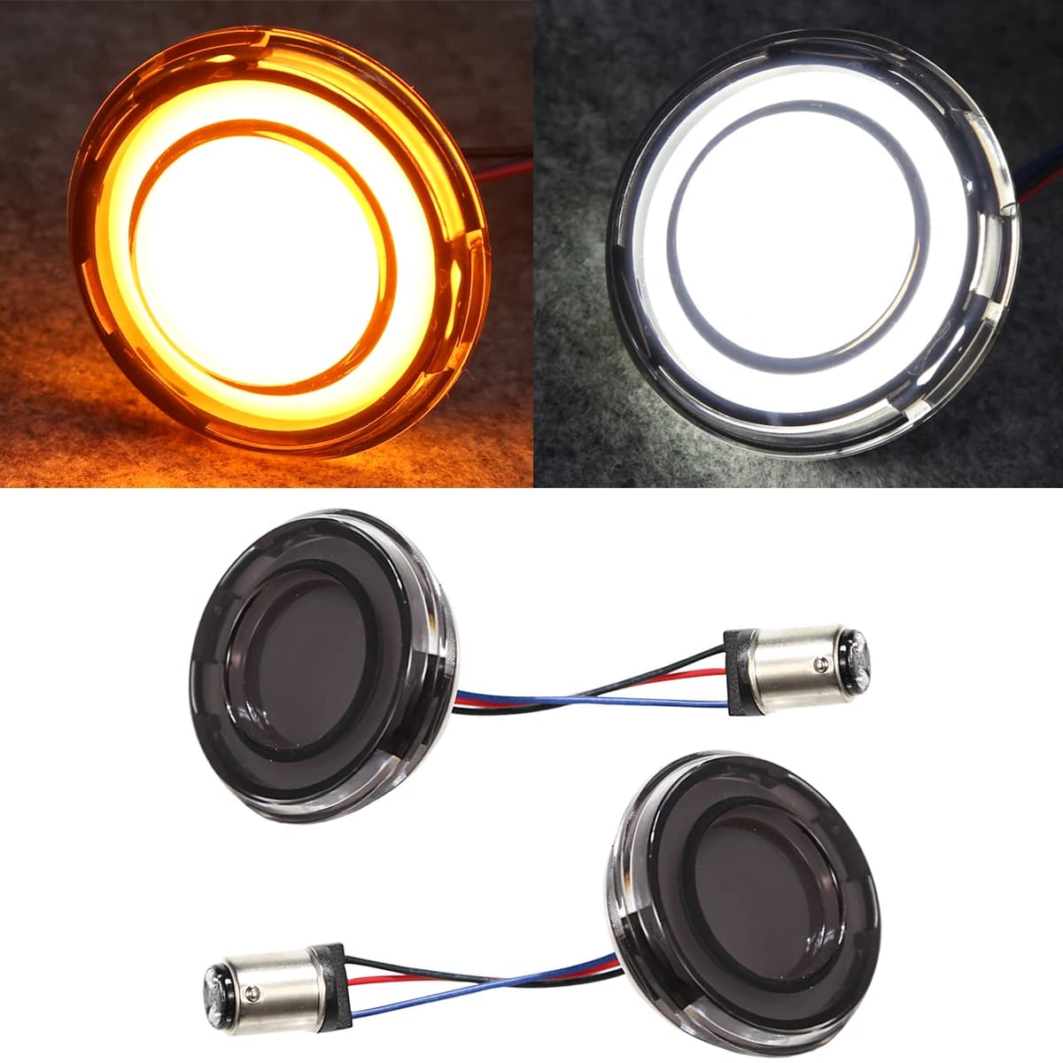 Panneau lumineux LED pour motos, clignotant, Style Bullet, pour Harley Sportster Touring, Fat Boy, S