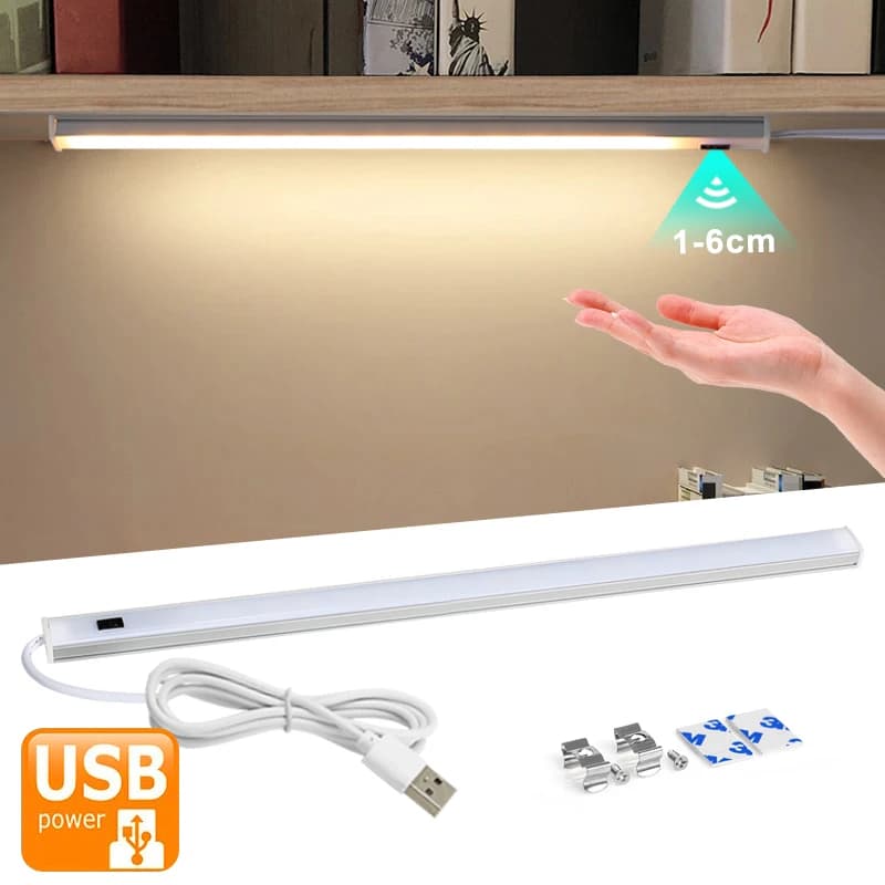 5V USB LED bande lampe de bureau interrupteur de balayage manuel capteur de mouvement lampe de Table