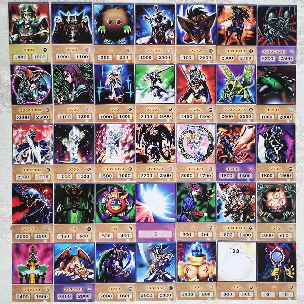 100 pièces Yu-Gi-Oh Anime Style cartes yeux bleus magicien foncé Exodia Obélisque Slifer Ra Yugioh D