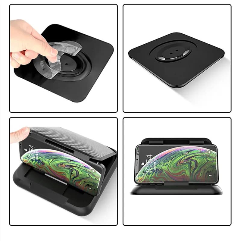 Support universel de téléphone pour tableau de bord de voiture antidérapant en Silicone, ventouse ré