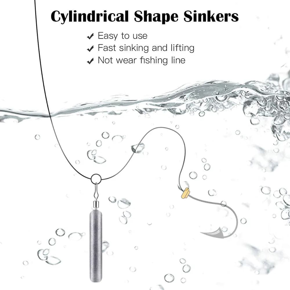 10 pièces plombs de pêche 3.5g 5g 7g 10g 14g 20g plombs de poids de tir de chute accessoires de maté