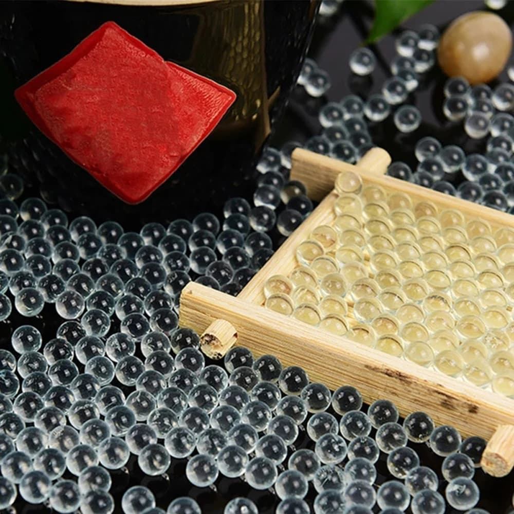 Marbre massif en verre transparent pour tir à la fronde, piste de marbre, jeux de billes traditionne