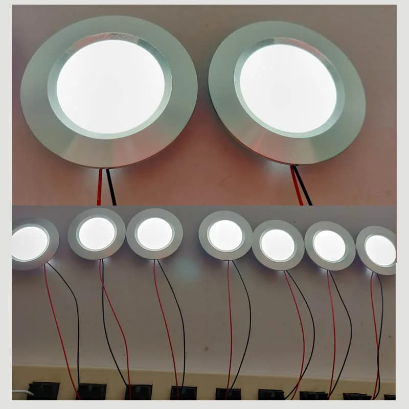 Dimmable 3W 5W 12V 24V LED projecteur Ultra-mince 14mm 2 pouces encastré plafonnier D55mm maison hôt