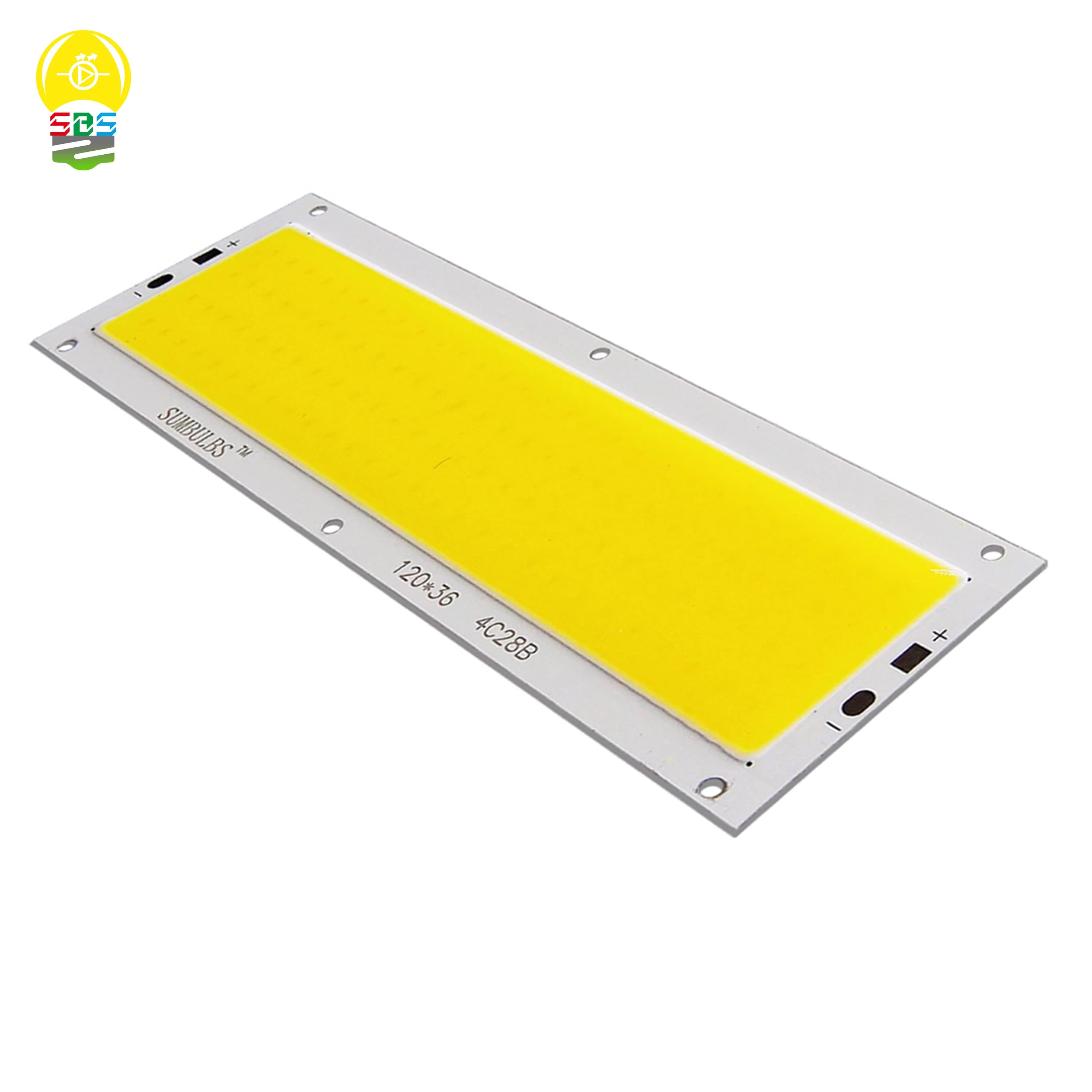 SUMBULBS 16W 1600LM COB LED bande 120x36mm DC 12V entrée bricolage pour voiture lumières lampes de t