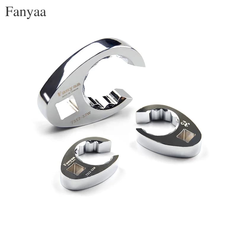 Fanyaa – outil de serrage à écrou évasé, tête de clé à tube à extrémité ouverte prune 1/2 pouces 20-