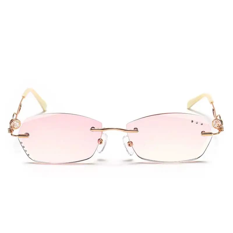 Vanlook – lunettes de lecture sans bords en strass pour femmes, Design sans vis bloquant la lumière 