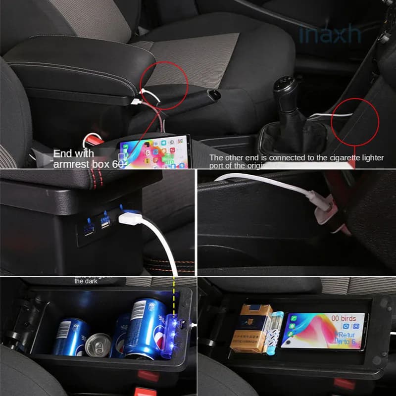 Accoudoir de voiture pour Volkswagen POLO 2012 – 2018, nouveau, pour VW POLO Mk5 6R Vento, boîte de 