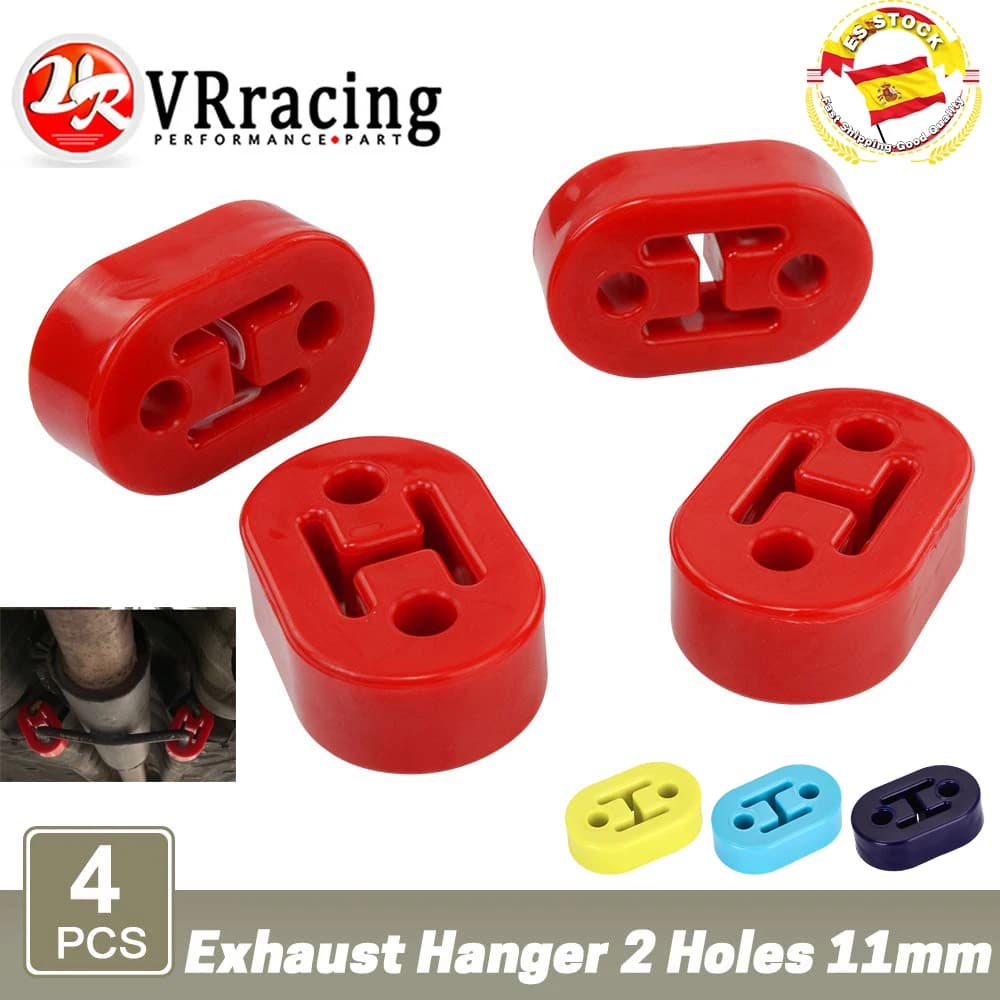 Vr-polyuréthane échappement/silencieux cintres courts 4 pièces/lot universel silencieux cintres roug