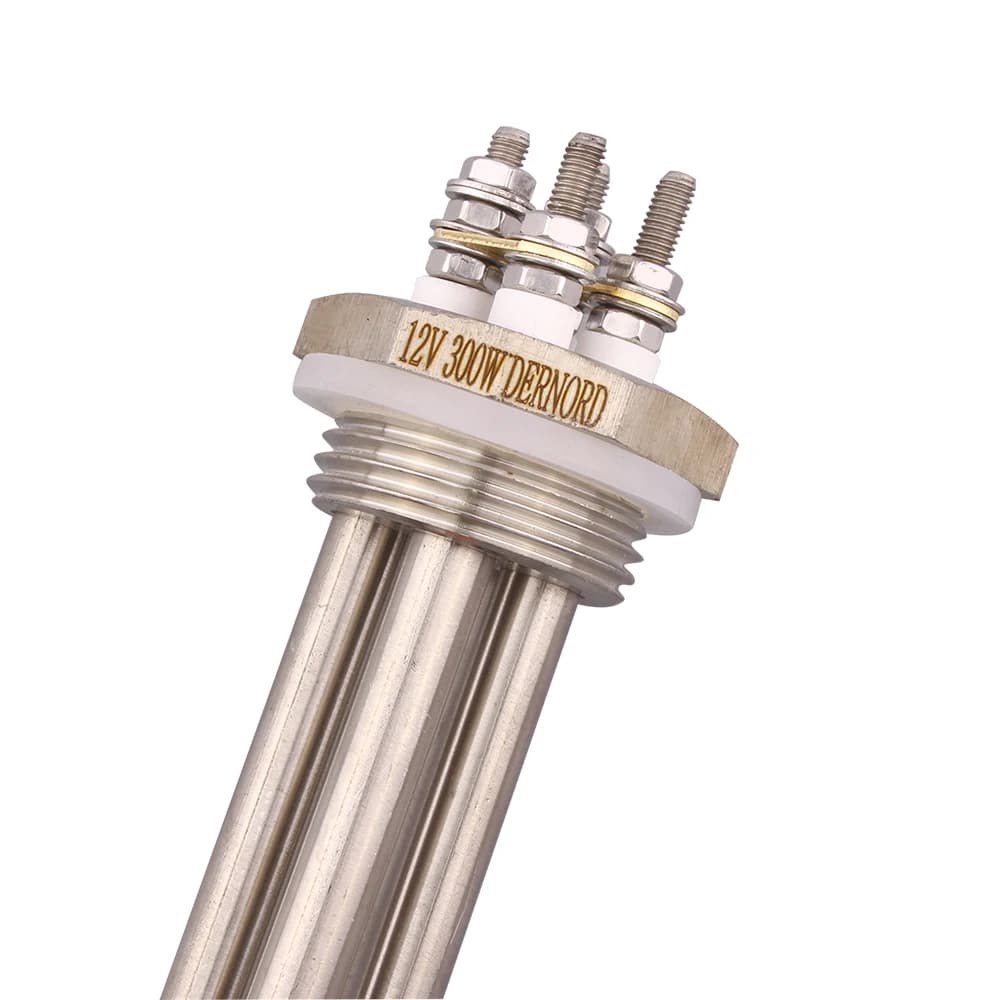 DERNORD chauffage 12V DN25 tubulaire électrique 600w 400w 300w 200w 100w élément chauffant d'eau par