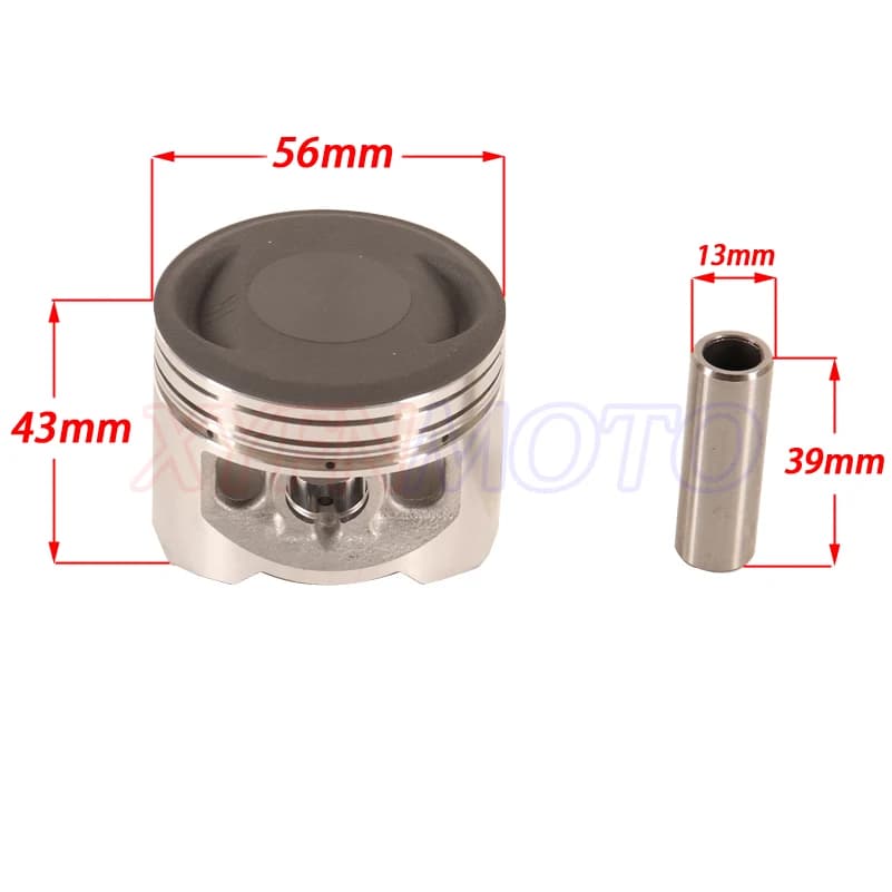 Kit de piston YX140 YX150 56mm pour moteur YX 140cc 150cc Pit Dirt Motor Bike Motocross PitsterPro S