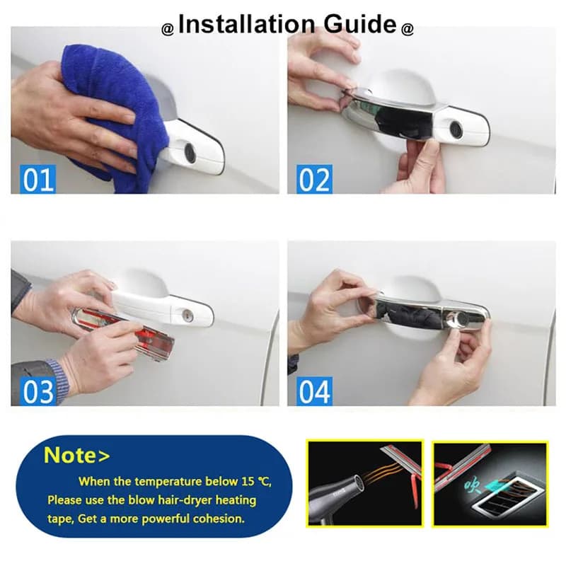 Couvercle de poignée de porte chromé, accessoires de moulage de superposition, pour Mazda 2 3 6 CX-3