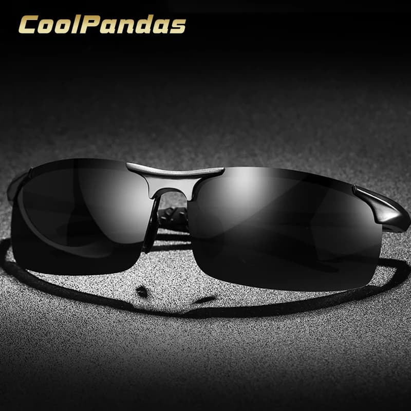 Aluminium magnésium hommes lunettes de soleil polarisées Aviation conduite lunettes de soleil mâle S