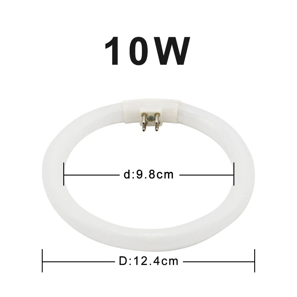 Tubes annulaires T4 fluorescents 10W 12W, lumière tri-phosphore AC 220V, loupe, ampoule circulaire G