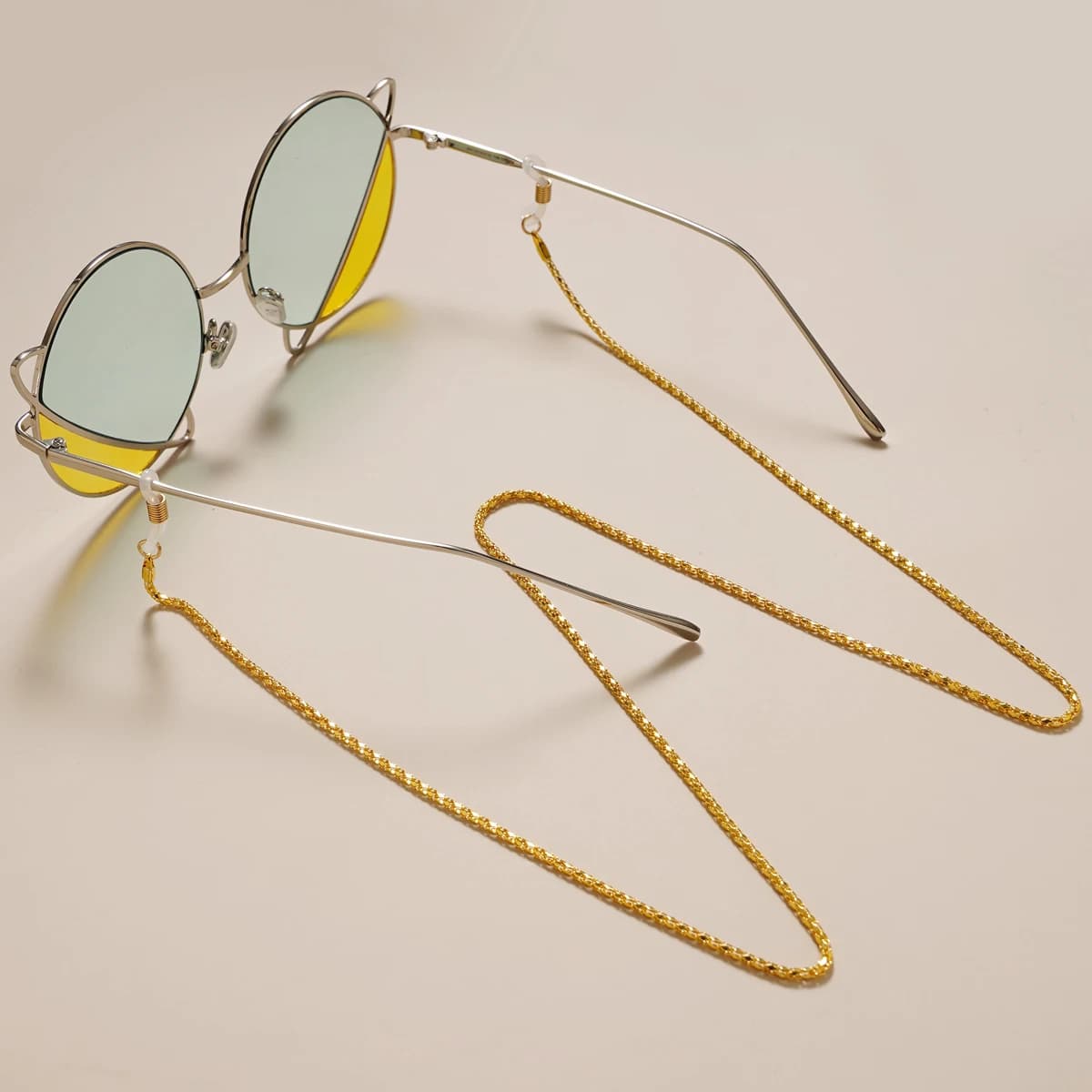 Chaîne de lunettes de lecture à la mode pour femmes, cordons de lunettes de soleil en métal, lanière