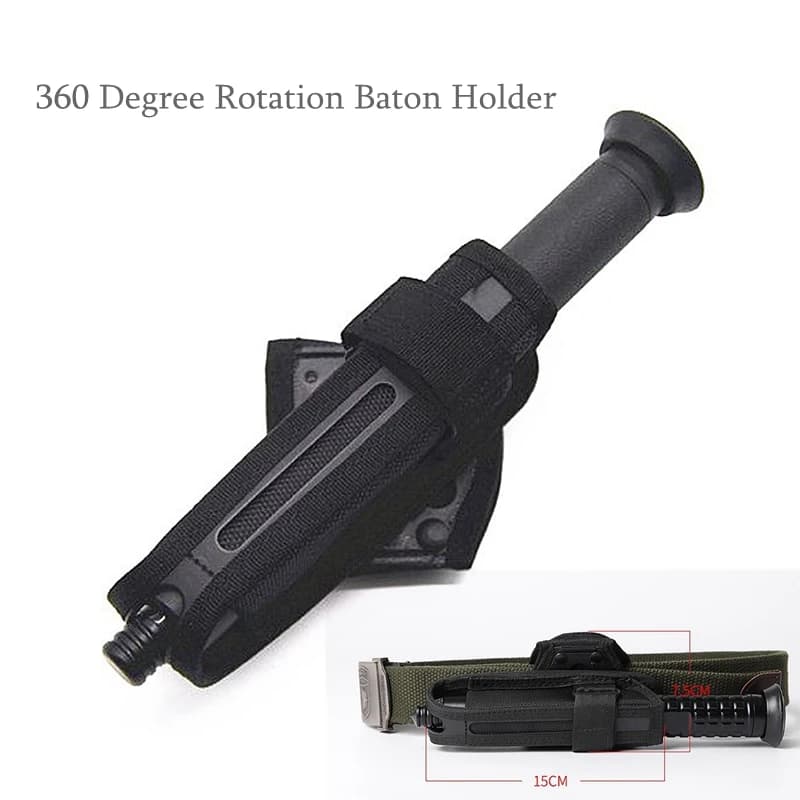 Nouveau Étui de bâton tactique en Nylon chasse, pochette de bâton rotative à 360 degrés, pochette de
