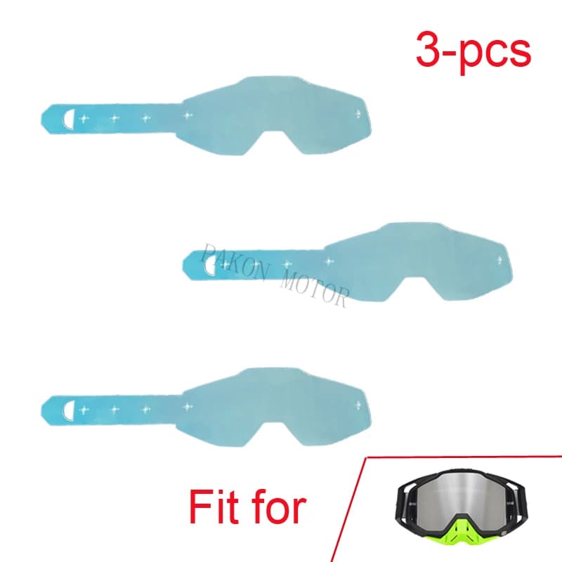 Film anti-déchirure pour lunettes 100%, caoutchouc de protection pour casque, couvercle en plastique