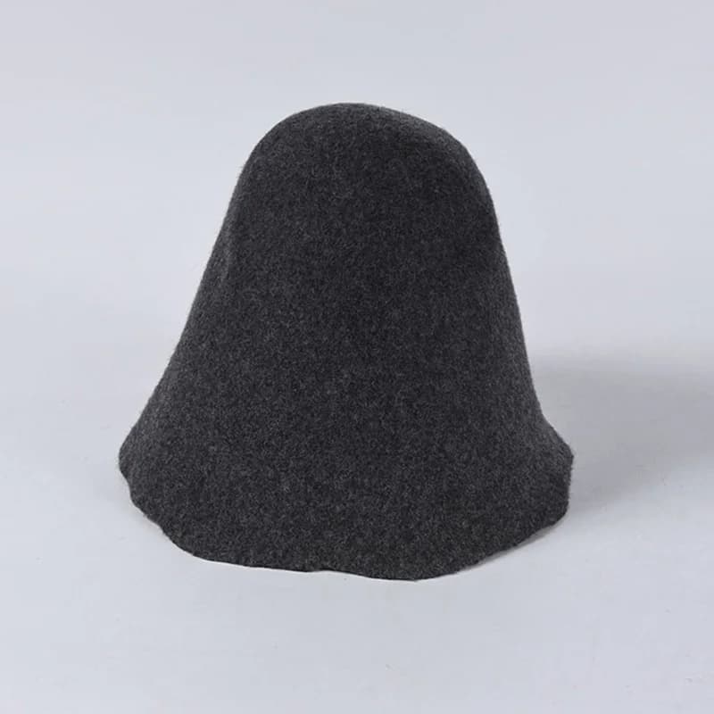 Femmes Cloche seau feutre chapeau grande laine feutre cône capuche chapeau corps pour chapellerie ch
