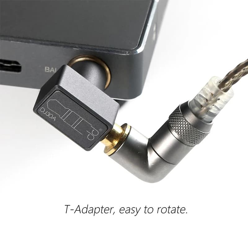 Adaptateur DD ddHiFi DJ30A 3,5 mm femelle vers 4,4 mm mâle s'applique au câble pour écouteurs 3,5 mm